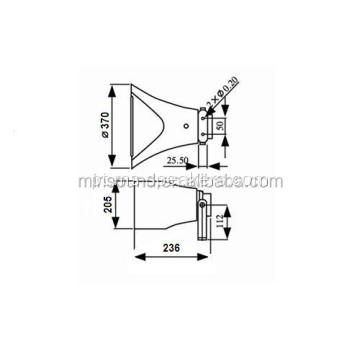 Altifalante Alumínio Driver Reflex Siren Alarm Alemão Almeador